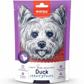 3 FOR $10.50: Wanpy Soft Oven Roasted Duck Jerky Strips Dog Treats 100g