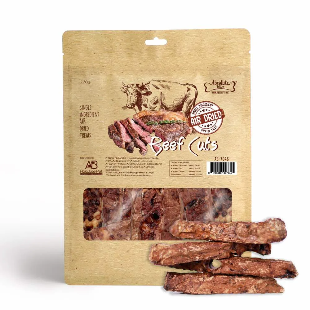 35% OFF: Absolute Bites Beef Cuts Grain-Free Air-Dried Dog Treats