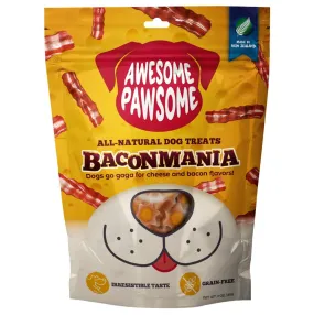 4 FOR $14: Awesome Pawsome Baconmania Grain-Free Dog Treats 3oz