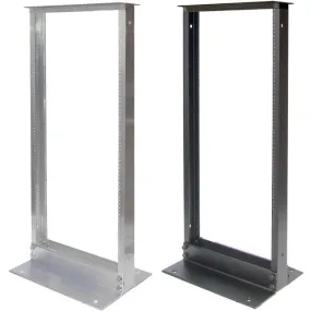 45U Tall 23In 2Post Relay Rack,Black 2Post 23In Wide