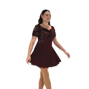 535 Figure Skating Belle of Bordeaux Dress