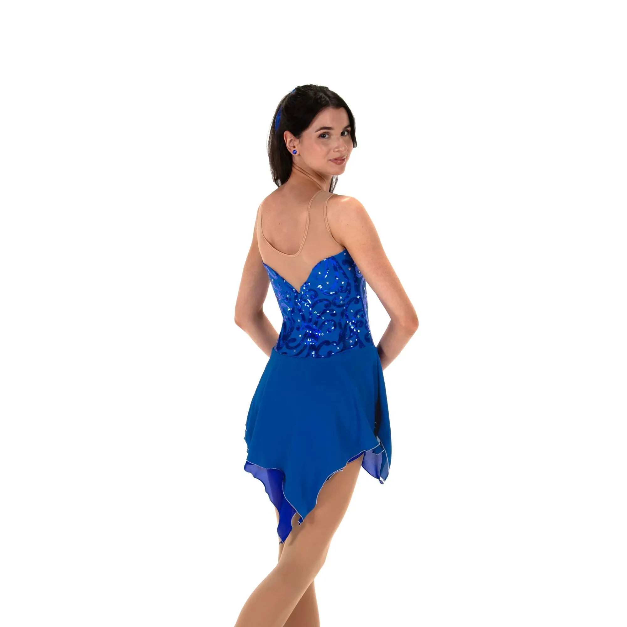 542 Figure Skating Sequin Splash Dress