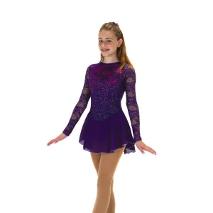 575 Figure Skating Amethyst Rose Dress