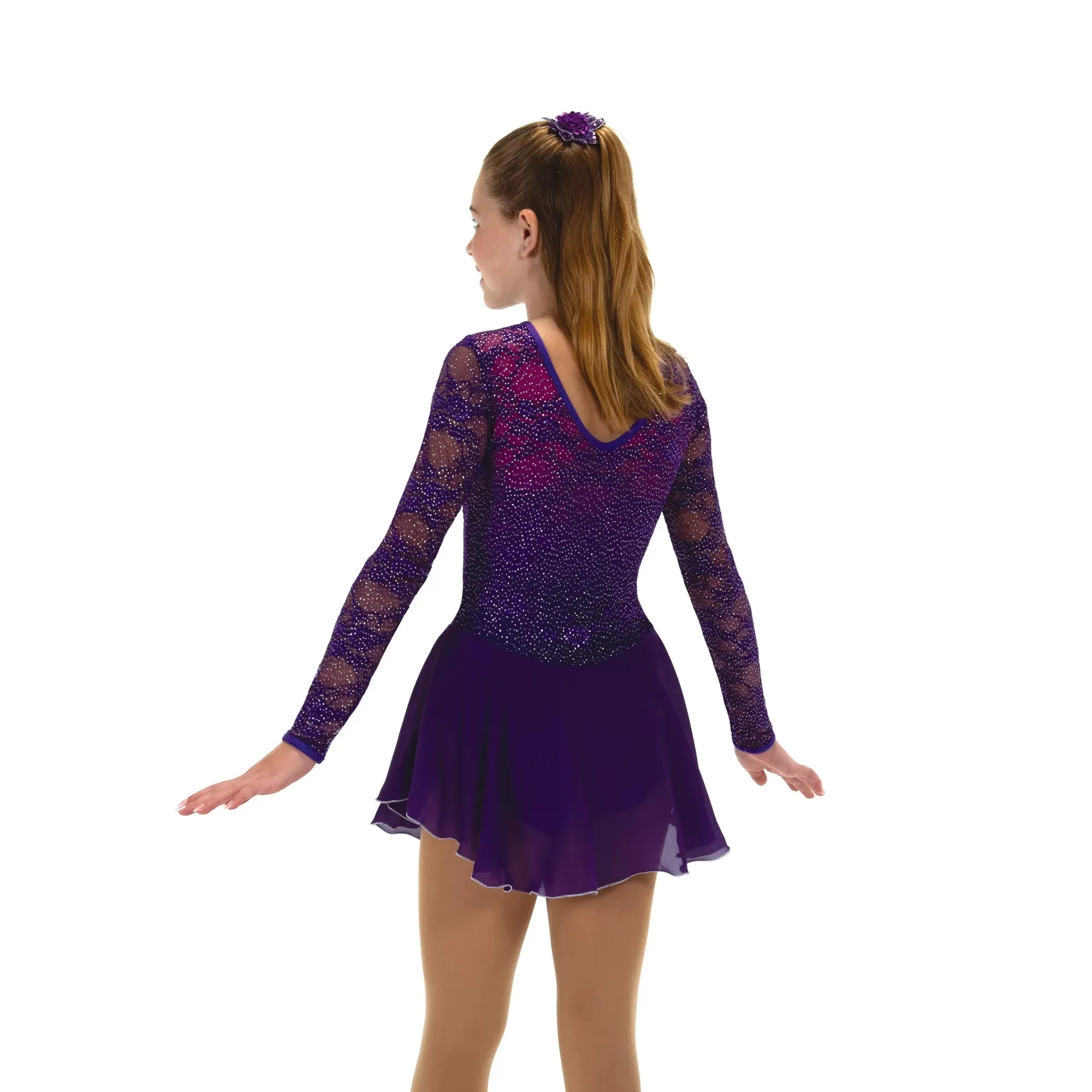 575 Figure Skating Amethyst Rose Dress