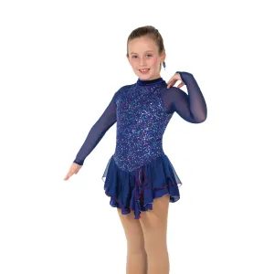 633 Figure Skating Sapphire Sequins Dress