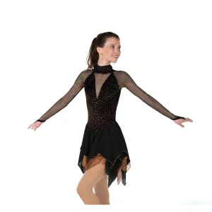 76 Competition Figure Skating Blackened Bronze Dress