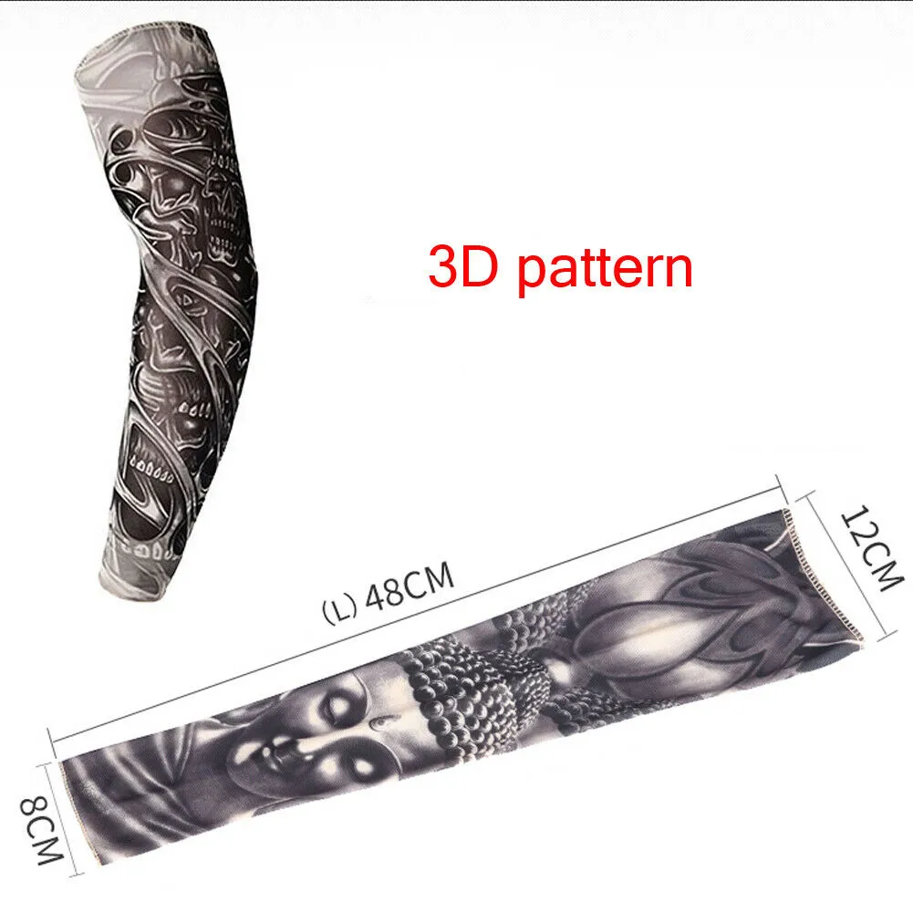 Aidase 1PCS Tattoo Cooling Arm Sleeves Cover Basketball Golf Sport UV Sun Protection New Summer Arm Warmers