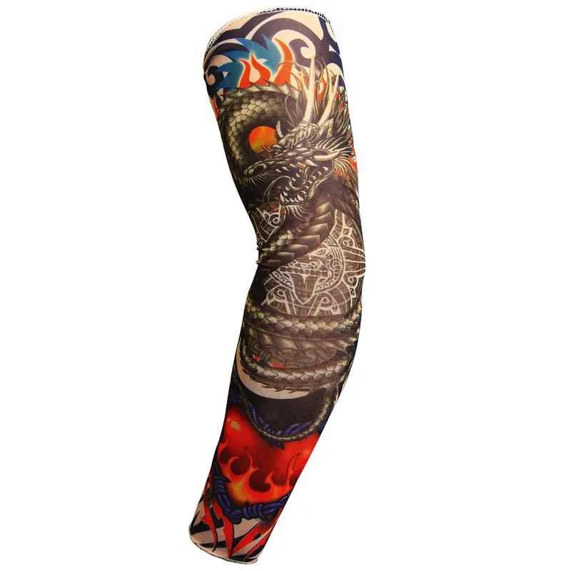 Aidase 1PCS Tattoo Cooling Arm Sleeves Cover Basketball Golf Sport UV Sun Protection New Summer Arm Warmers