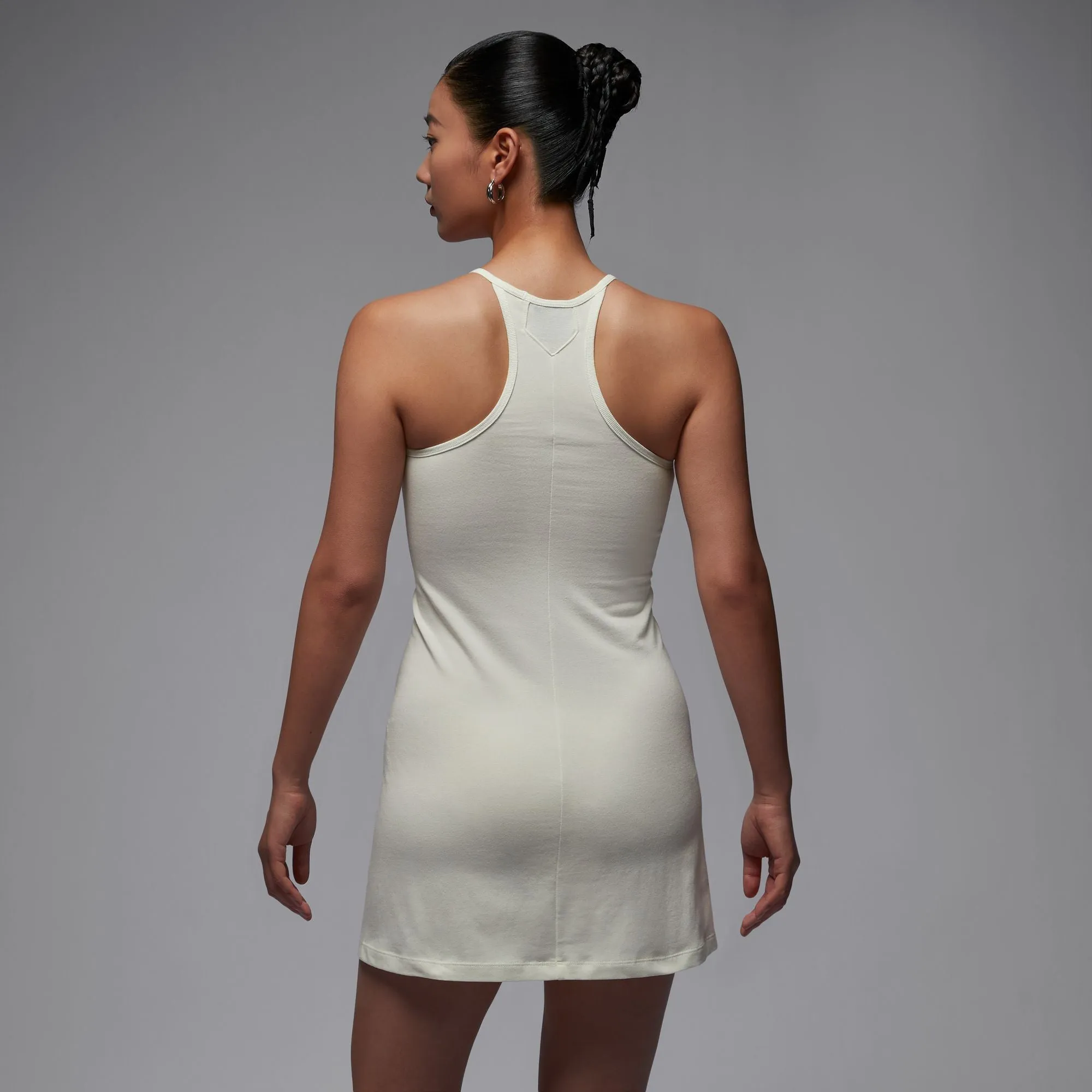 Air Jordan Womens White Slim Knit Dress