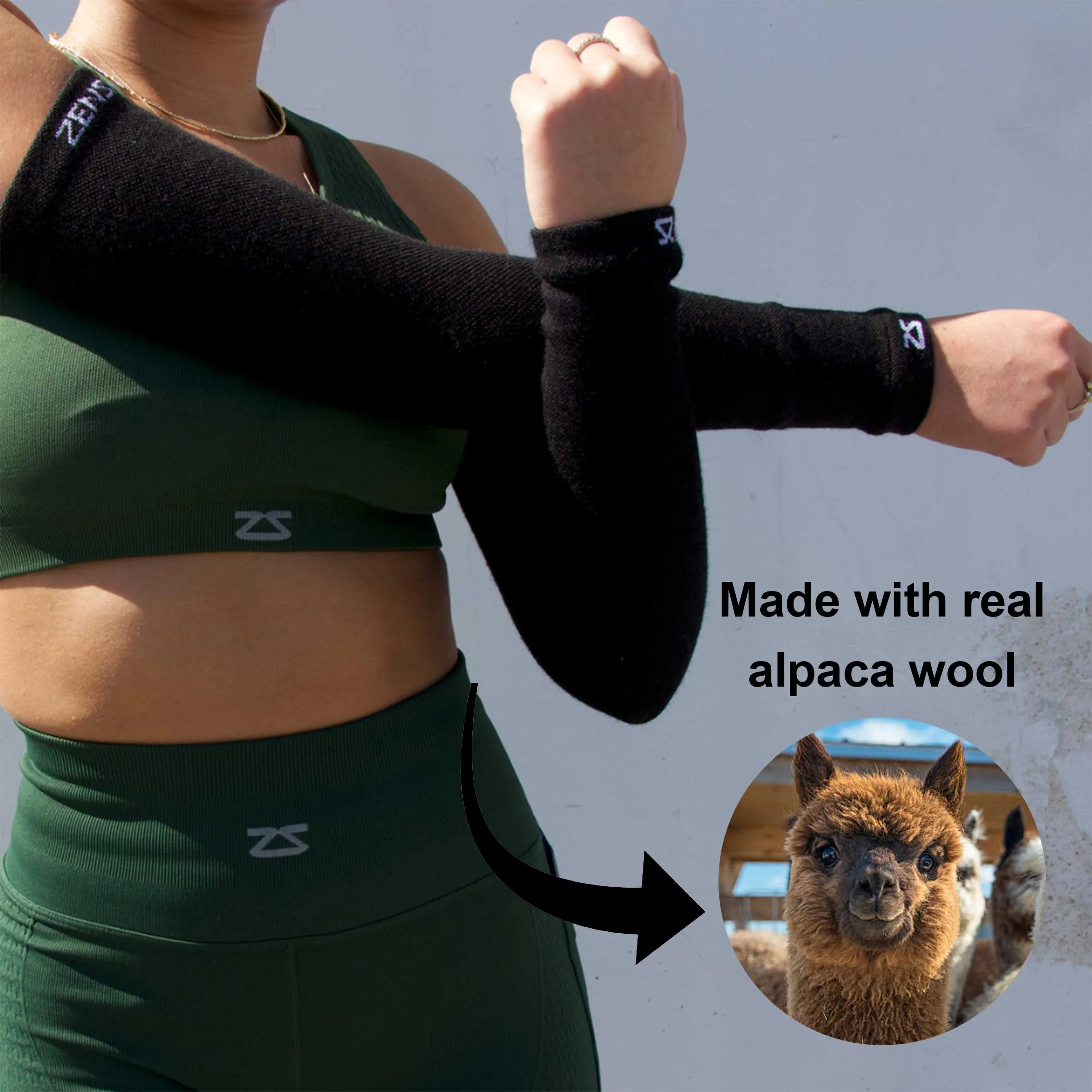 Alpaca Wool Arm Sleeves