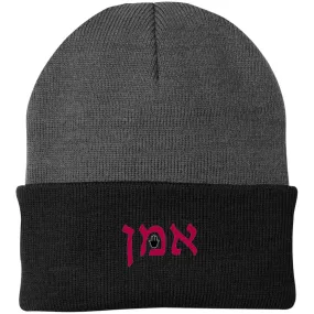 Amen Hebrew Knit Lucky Fashion Hat