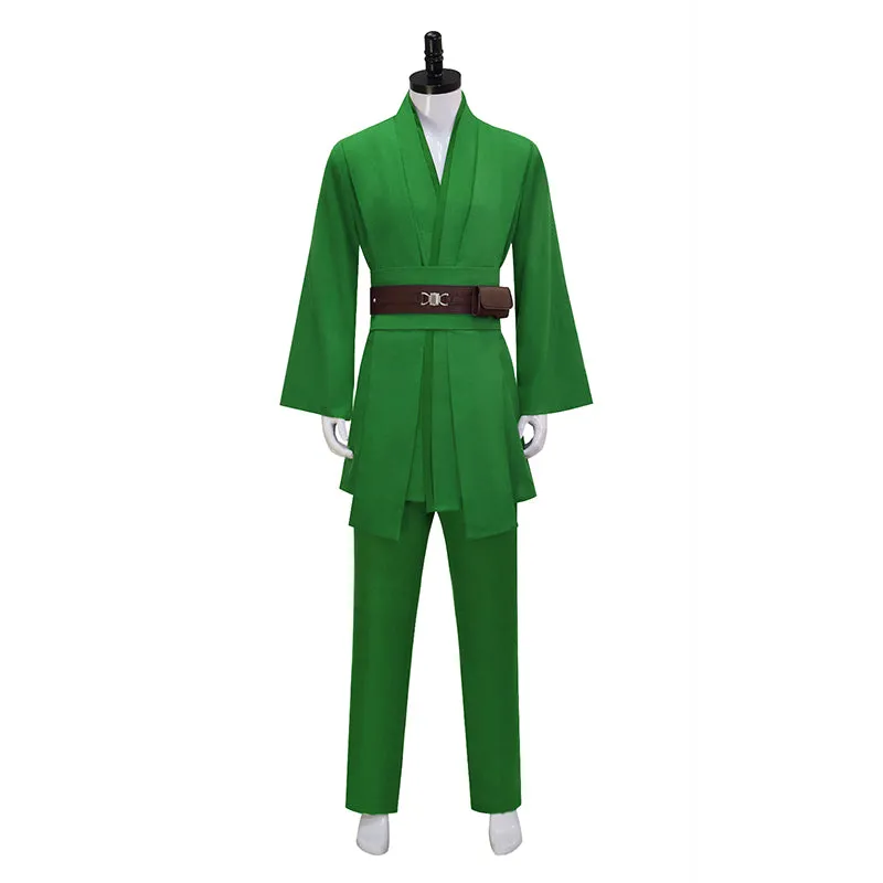 Anakin Green Tunic Suit Star Wars Anakin Skywalker Cosplay Costume Halloween Outfit Becostume