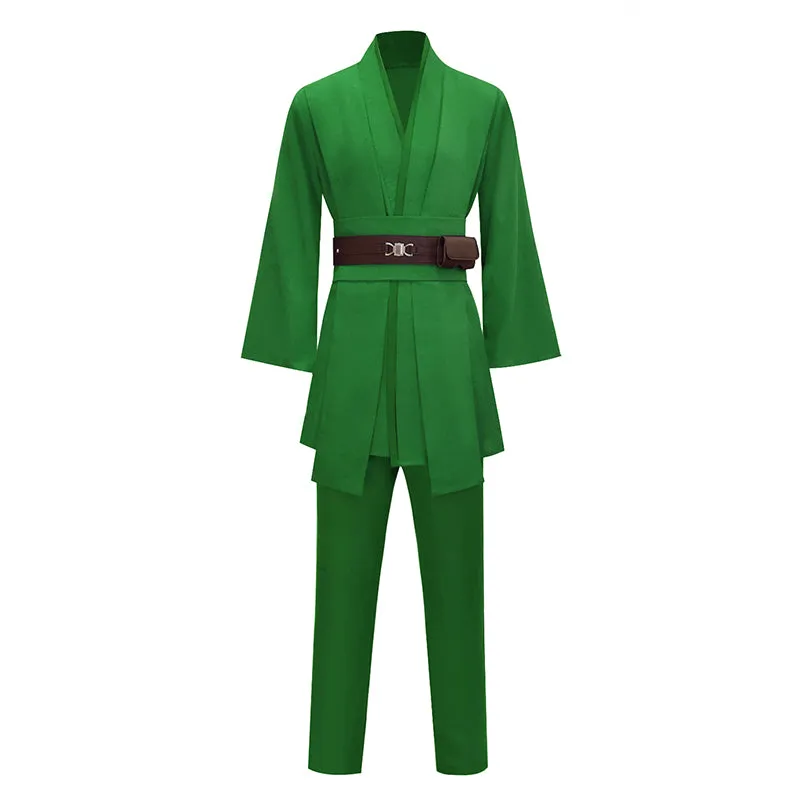 Anakin Green Tunic Suit Star Wars Anakin Skywalker Cosplay Costume Halloween Outfit Becostume