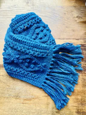 Aran Scarf / Sea Blue