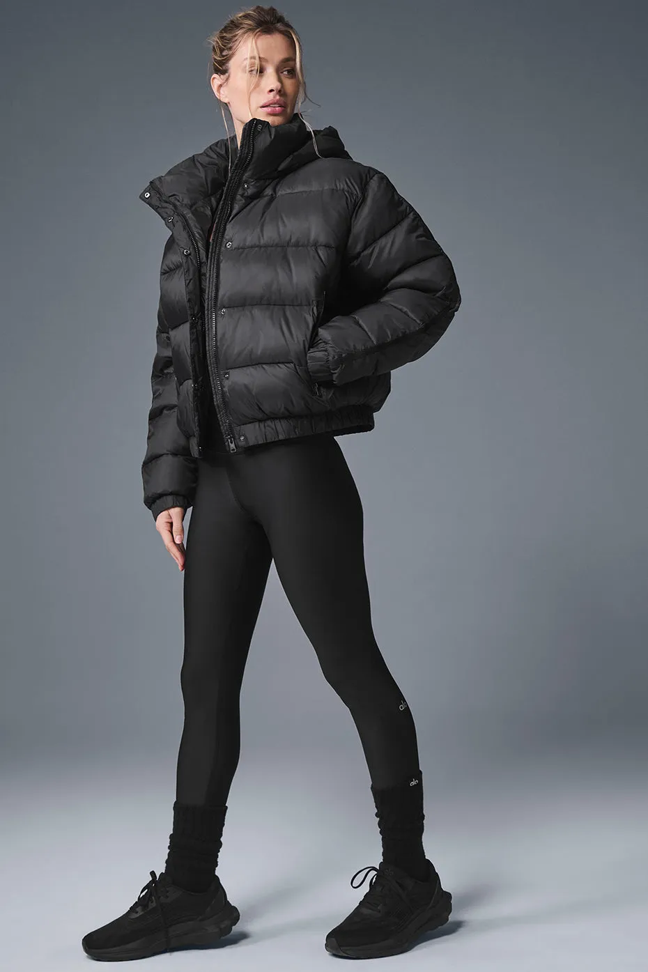 Aspen Love Puffer Jacket - Black