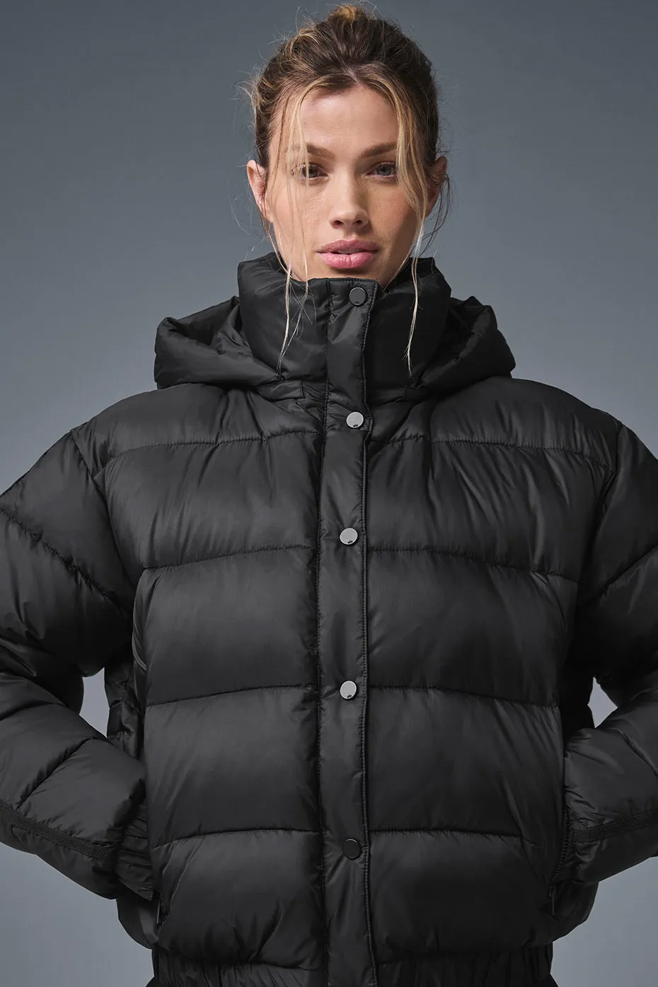 Aspen Love Puffer Jacket - Black