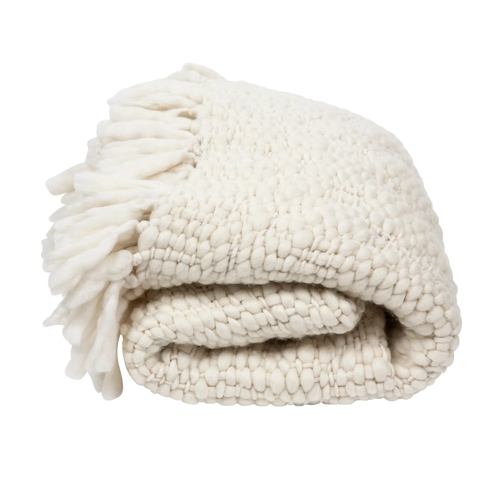 Aura Weave Throw - Ivory