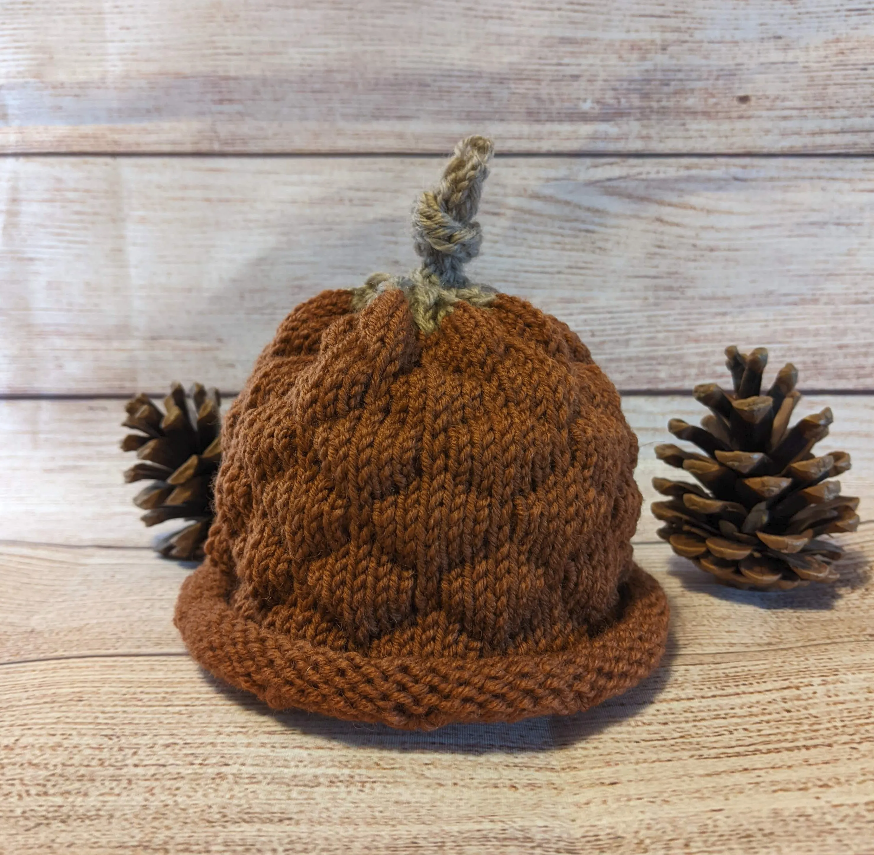 Baby Bumpy Acorn Hat - Merino wool