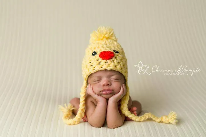 Baby Chick Peep Hat Yellow