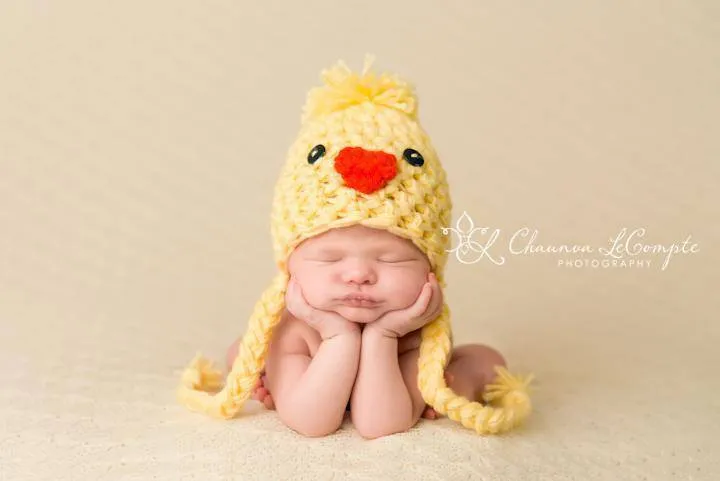 Baby Chick Peep Hat Yellow