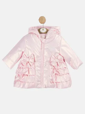 Baby Girl Mintini Glossy Bow Jacket - Pink