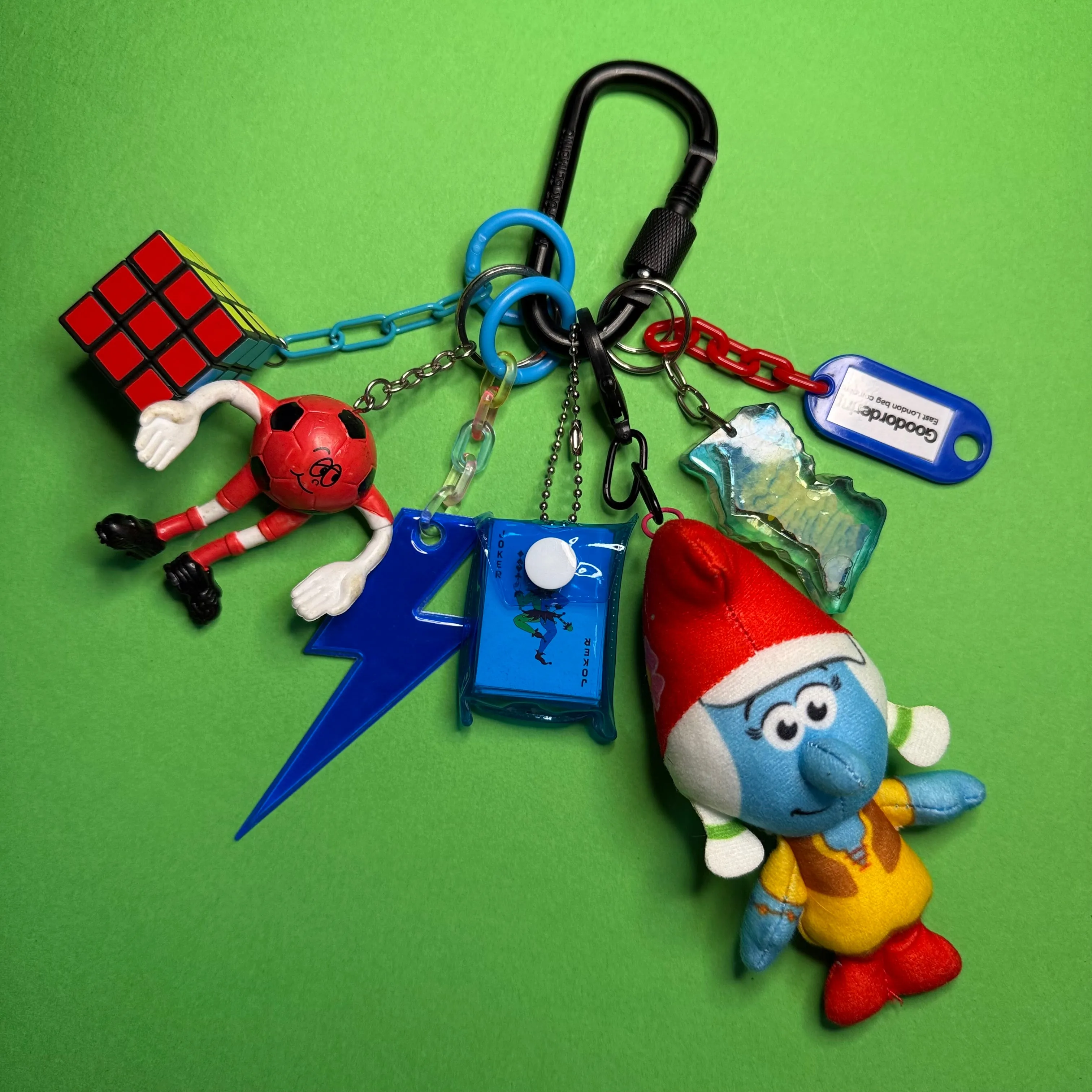 Bag charm and keyring smurfette