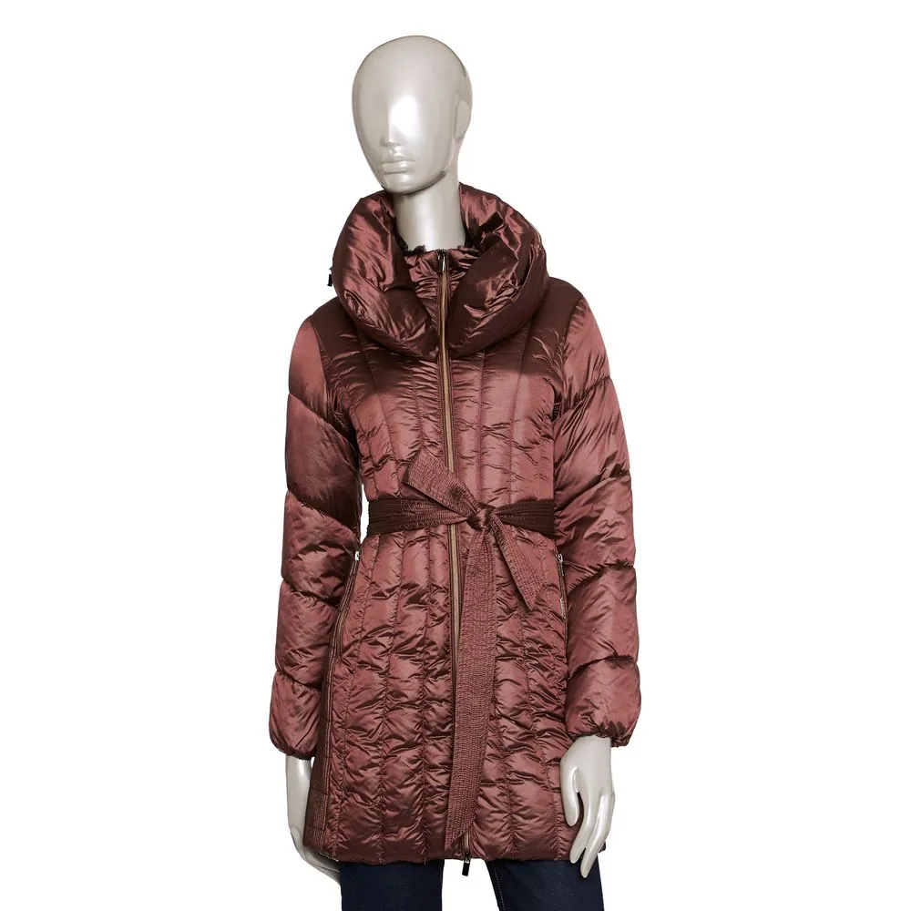 Baldinini Trend Burgundy Polyester Women Coat