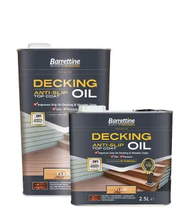 Barrettine Anti Slip Decking Oil - Clear