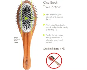 Bass Hybrid Groomer Bristle & Pin Brush