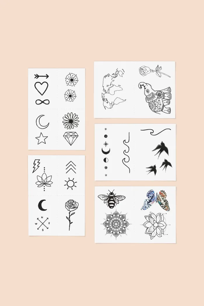 Best Sellers Temporary Tattoo Pack