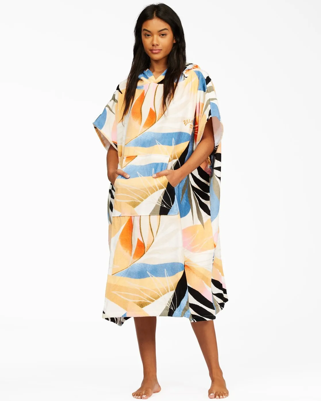 Billabong Wmn's Hooded Towel Poncho-Heat Wave