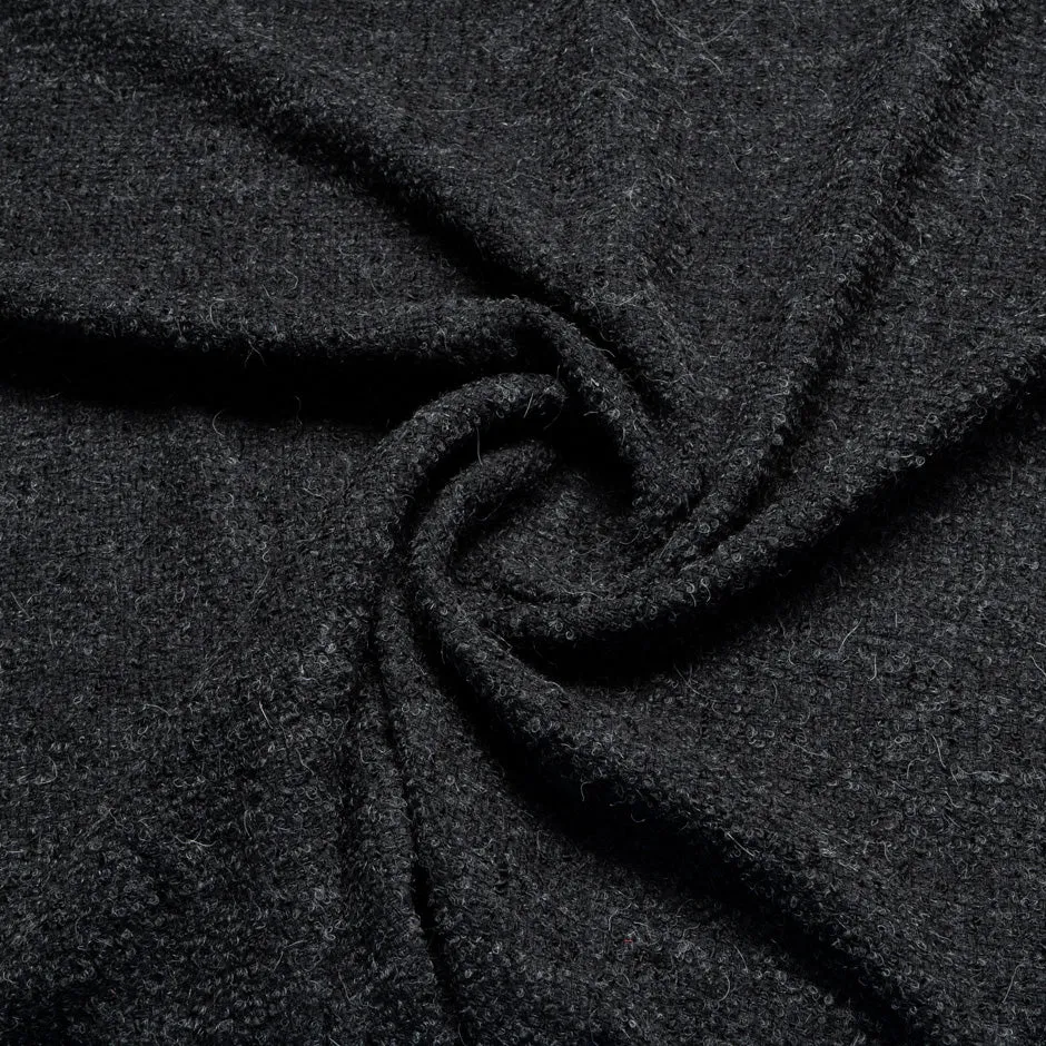 Black Knitted Pure Wool