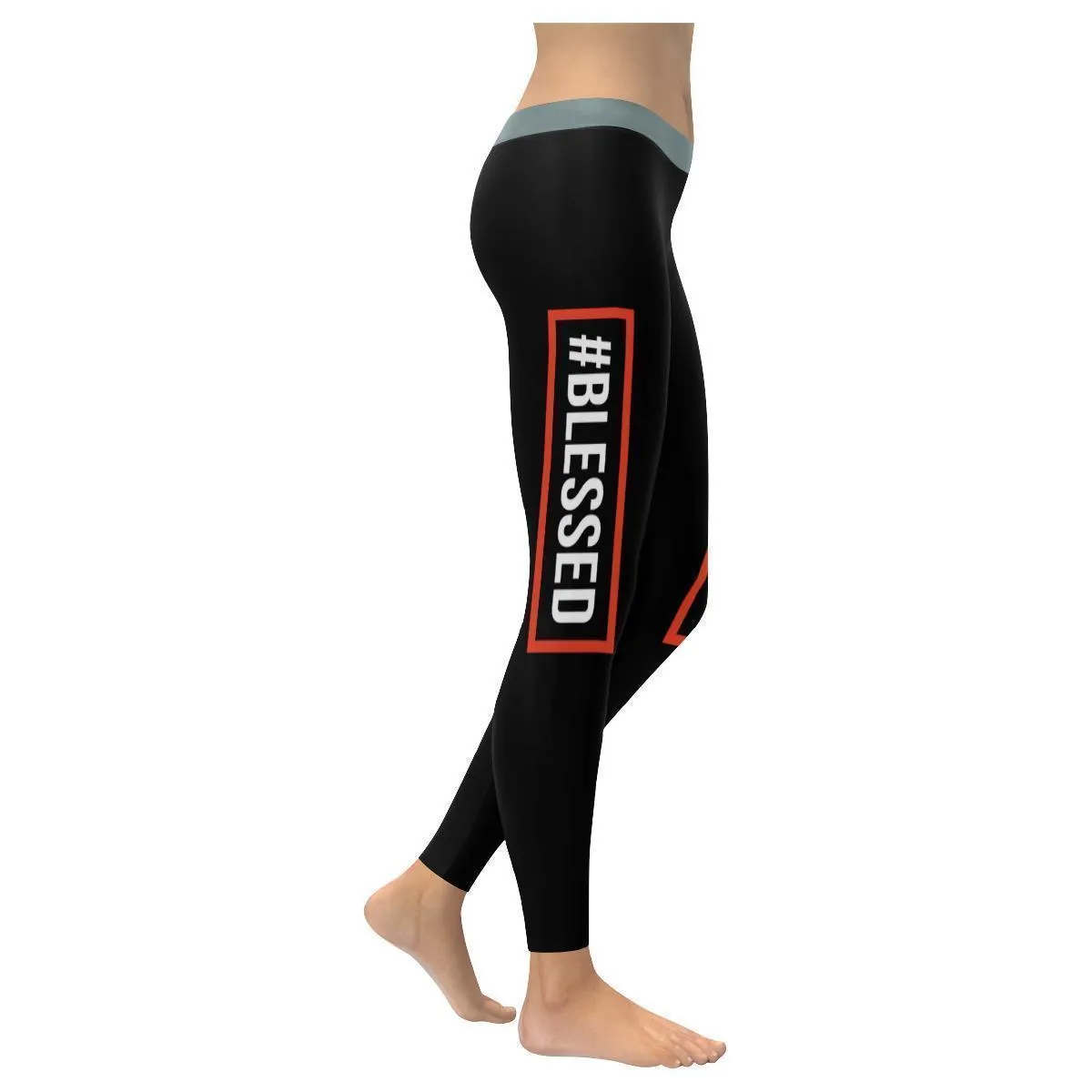 Blessed Funny Christian Jesus Faith Upf40  Womens Leggings - Christian Leggings For Women