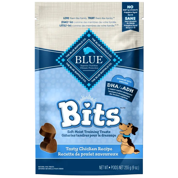 BLUE Bits Soft-Moist Training Treats; Tasty Chicken Recipe