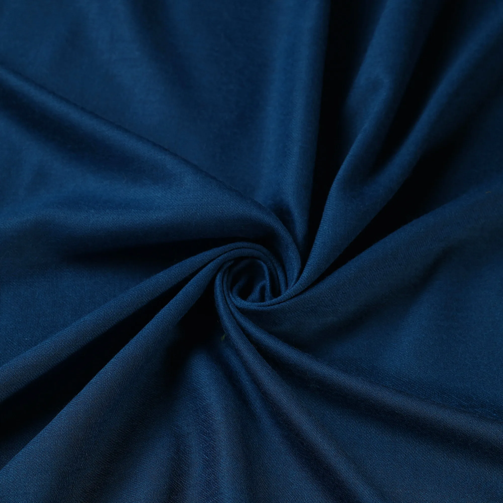 Blue - Plain Merino Wool Fabric 10