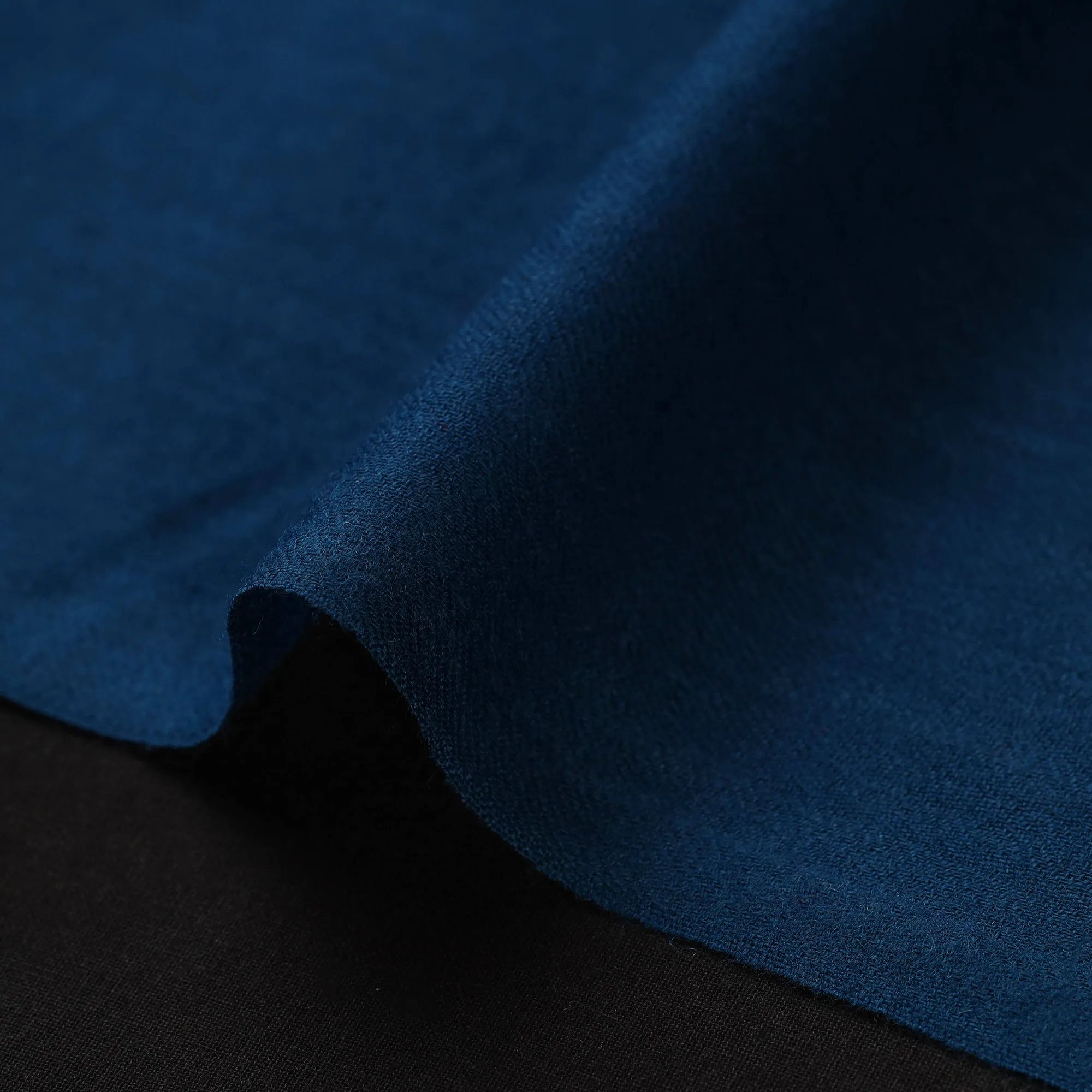 Blue - Plain Merino Wool Fabric 10