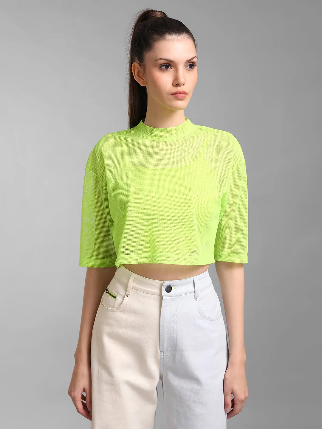 Boxy Mesh Top