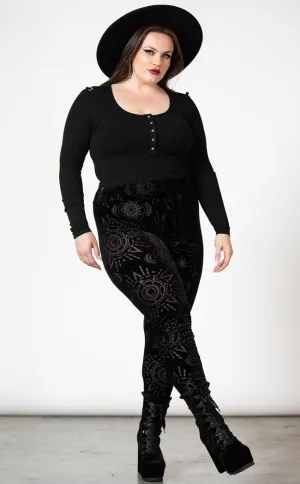 Brielle Burnout Leggings [Plus-Size]