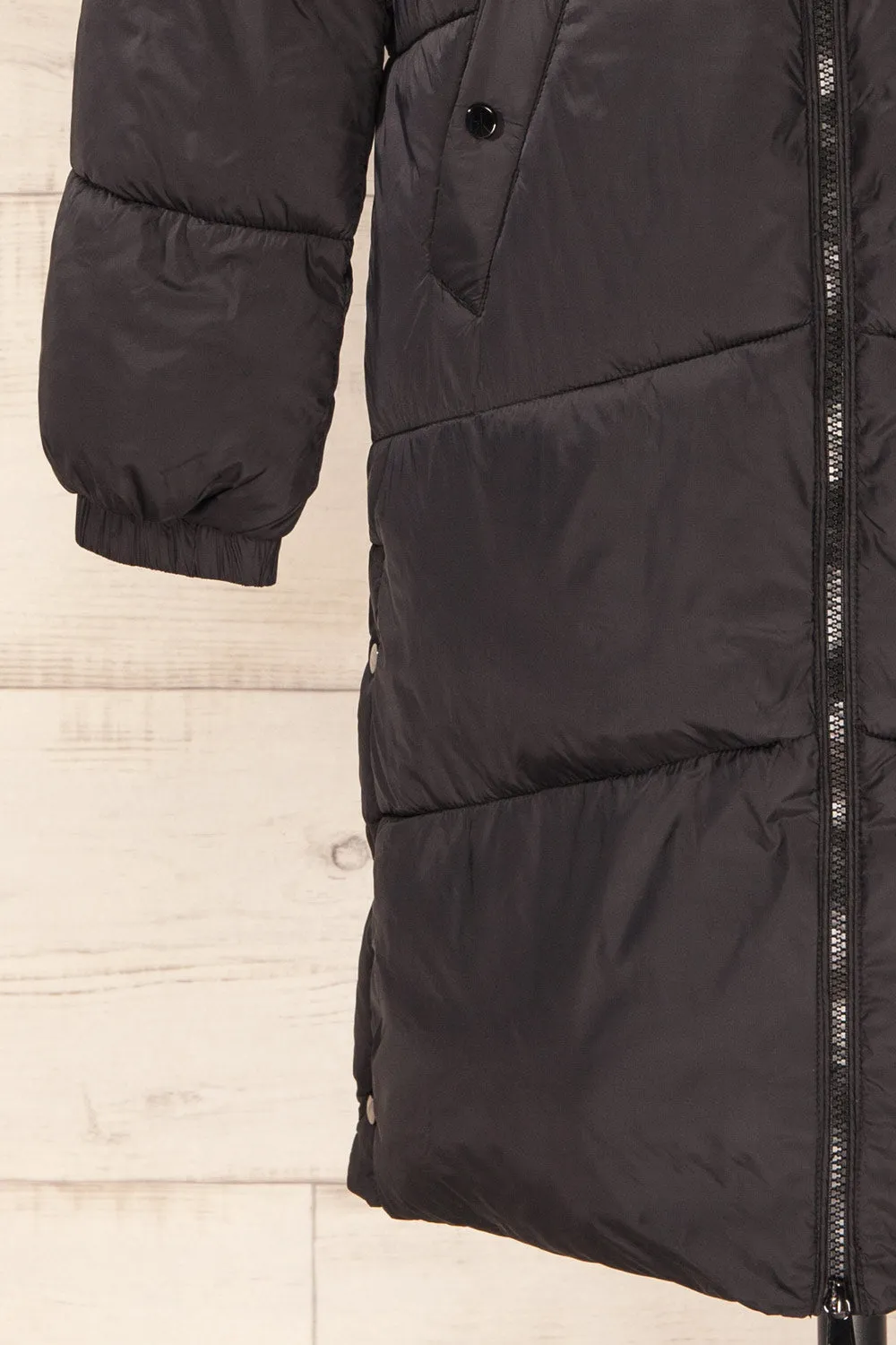 Brisson Black | Hooded Puffer Coat