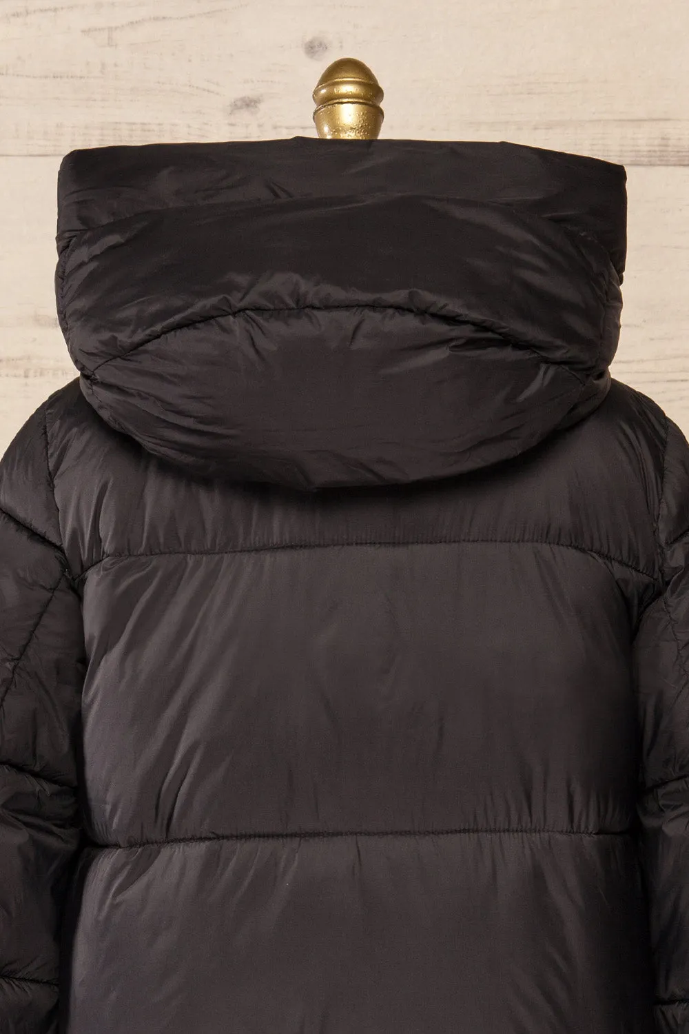 Brisson Black | Hooded Puffer Coat