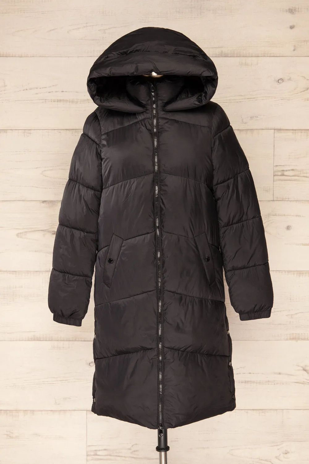 Brisson Black | Hooded Puffer Coat