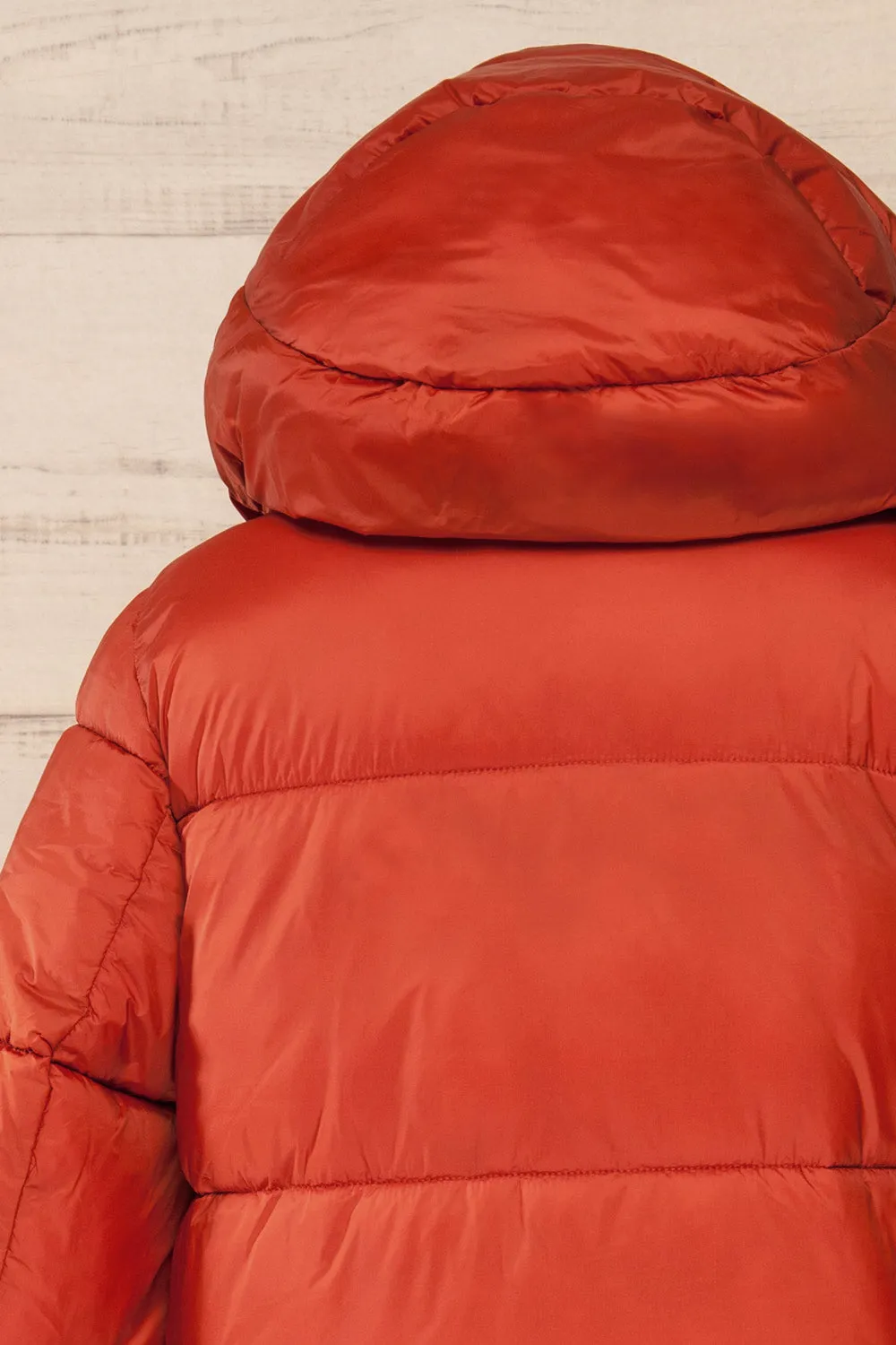 Brisson Rust | Hooded Puffer Coat