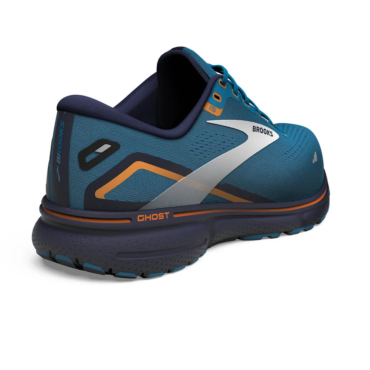 Brooks Ghost 15 GTX Mens | Blue/peacoat/orange