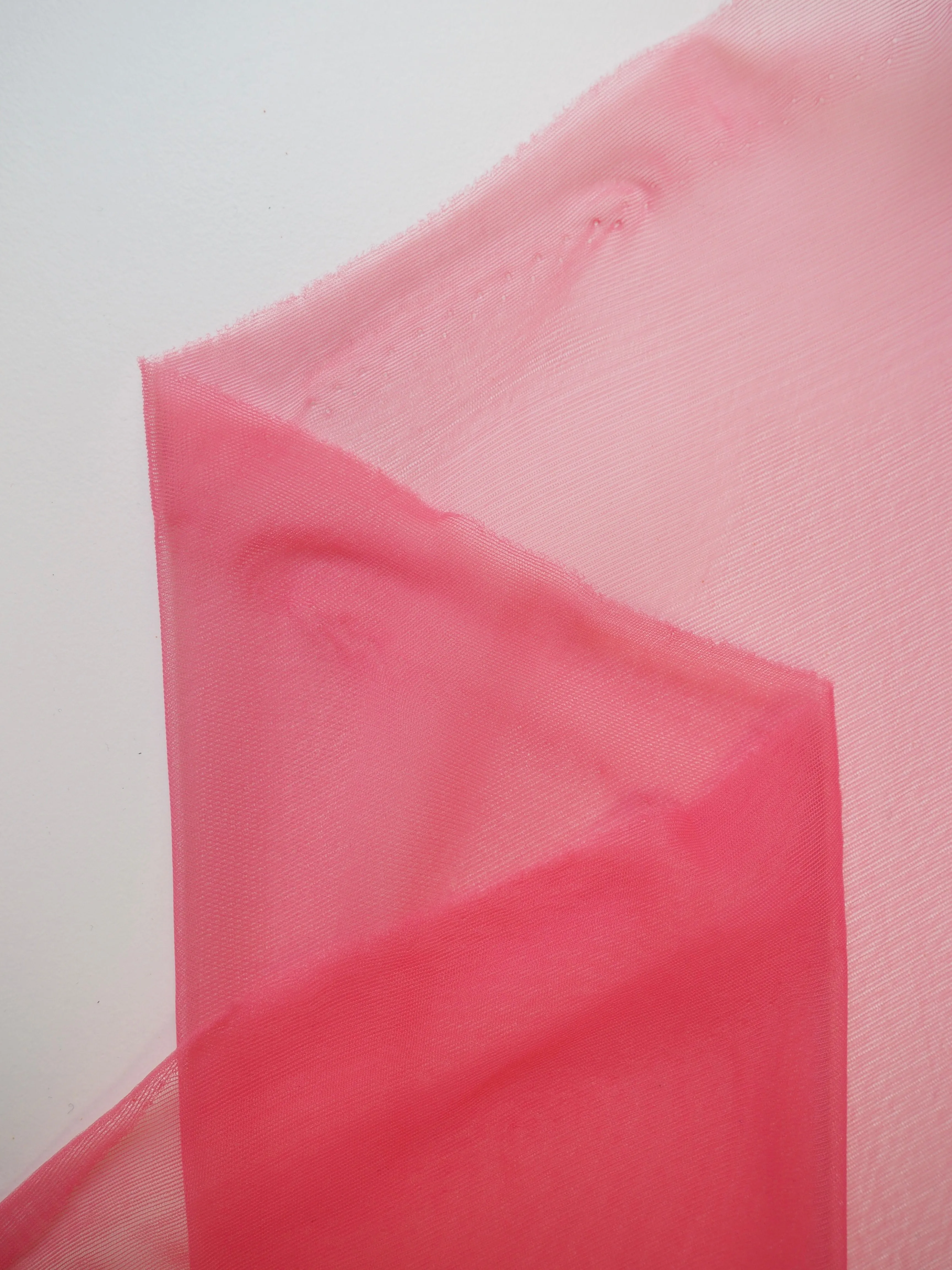 Bubblegum Nylon Interlock Mesh