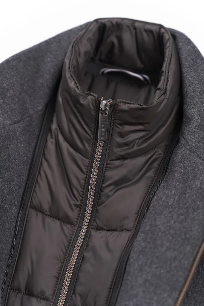 Bugatti - Rainseries Wool Coat, Charcoal