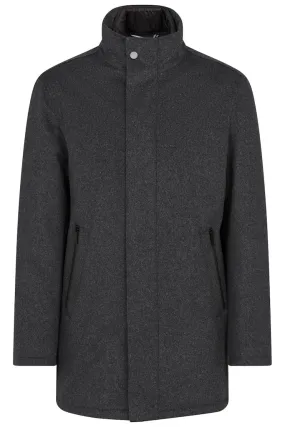 Bugatti - Rainseries Wool Coat, Charcoal