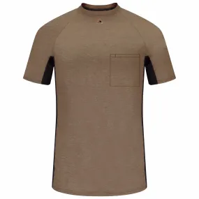 Bulwark Short Sleeve Fr Two-Tone Base Layer With Concealed Chest Pocket - (MPS4KH)