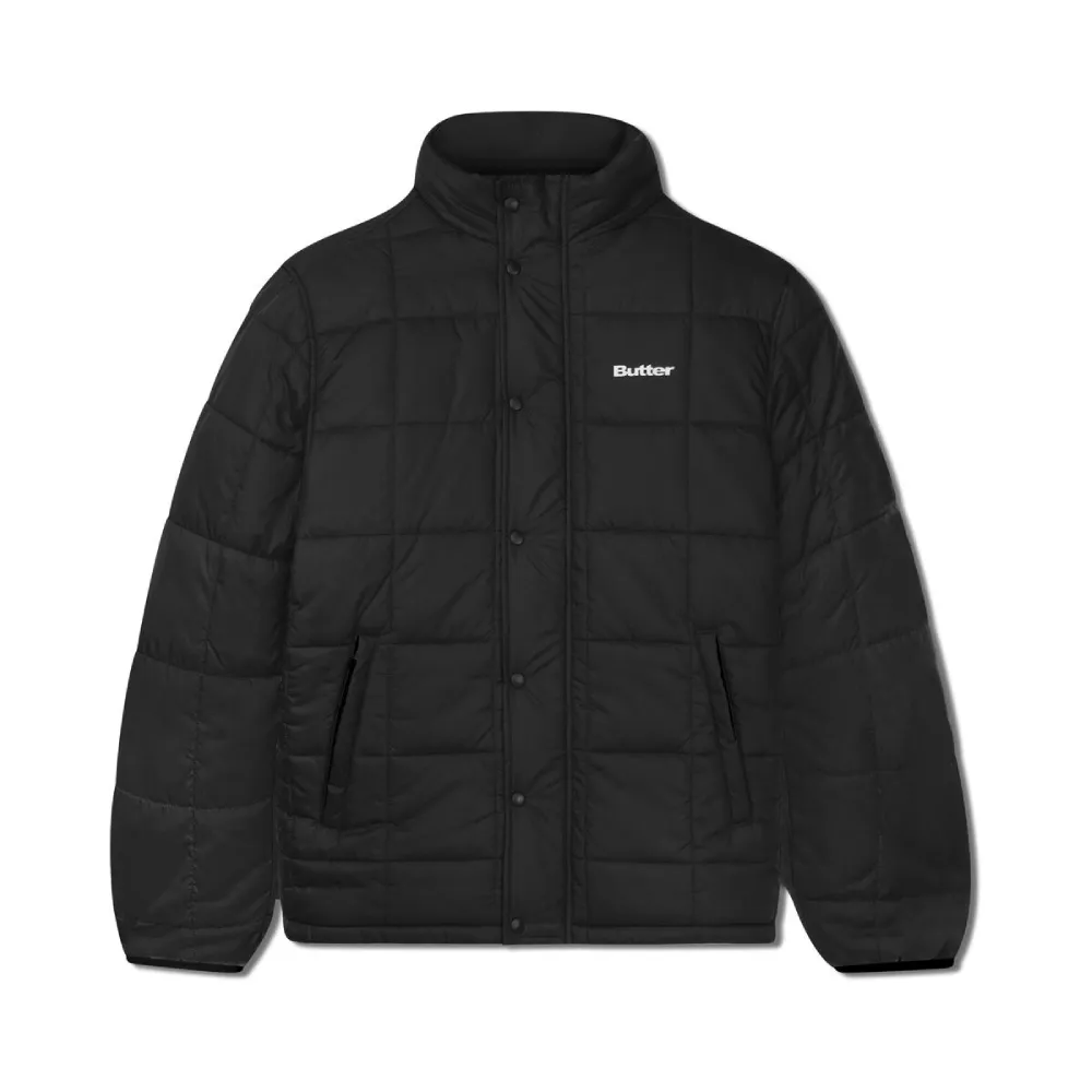 Butter Goods Grid Puffer Jacket Black