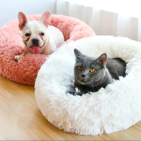 Calming Bed For Dogs, Cats, With Pet Anti-Anxiety