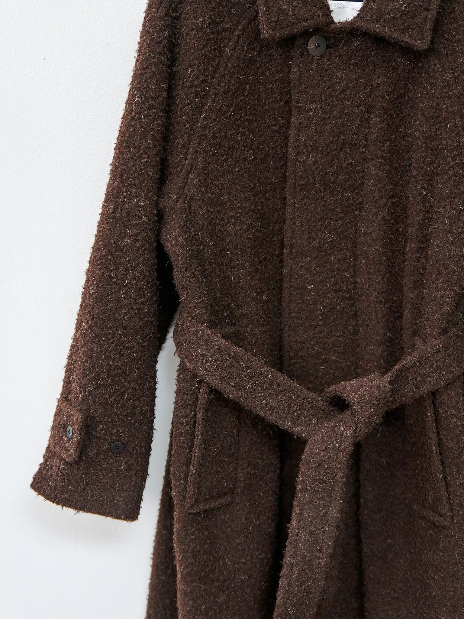 Casentino Balmacaan Coat - Brown